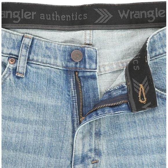 New Wrangler Authentic Men's Regular Fit Comfort Flex Waist Jean - Picture 5 of 7